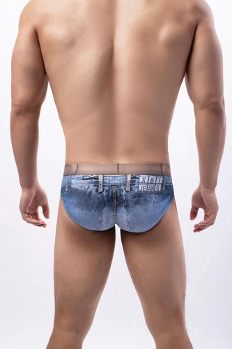 Calzoncillos Casuales De Mezclilla Tipo Algodón Para Hombre