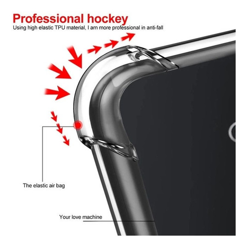 Imagen 5 de 9 de Carcasa Para Huawei P30 Pro Transparente Antigolpe