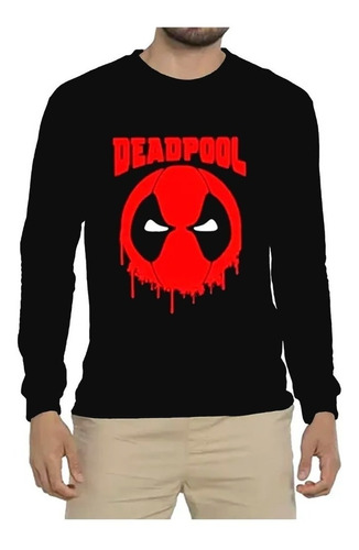 Polera Manga Larga Deadpool1