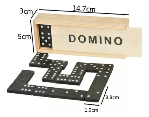 Domino Económico Juego Mesa Madera Clasico 5 Pzas Mayoreo