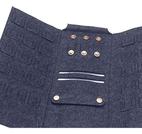 2 Bolsa Organizadora De Almacenamiento De Joyas De Gris