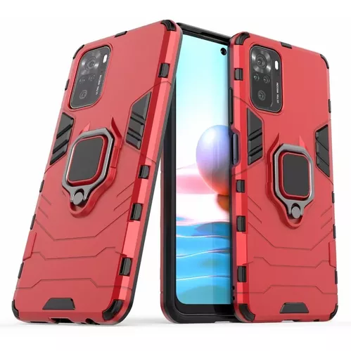 Funda Uso Rudo C/ Anillo Para Xiaomi Redmi 12c + Mica Gratis