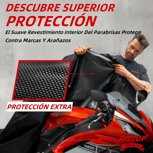 Funda Motocicleta Impermeable Cubiertas Protección Grueso