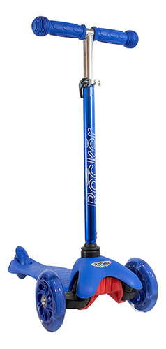 Monopatín Rocker Mini 3 Ruedas 45kg Ext. 52-71cm Color Azul