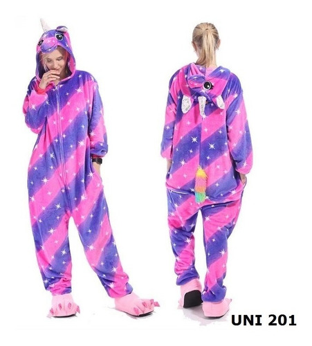 Imagen 2 de 10 de Pijama Kigurumi Niños Unicornios Animales Mameluco Disfraz