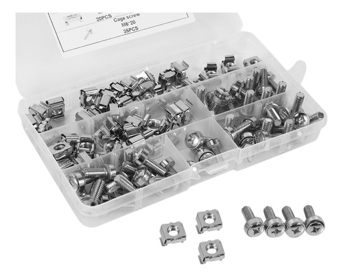 50 Conjuntos De Porcas De Gaiola De Hardware De Furo Quadrad