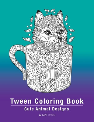 Libro Tween Coloring Book: Cute Animal Designs: Colouring...
