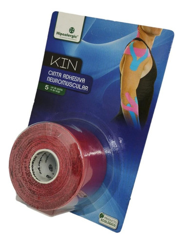 Cinta Tapping Vendaje Neuromuscular Kin 5cmx5m Color Rojo