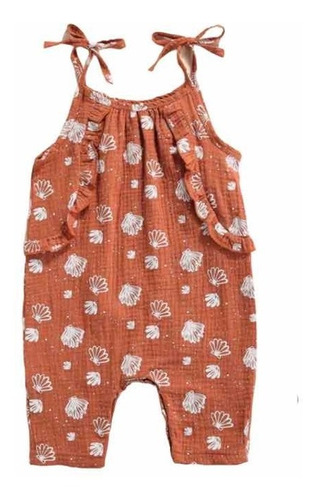 Romper De Lino Para Niña.