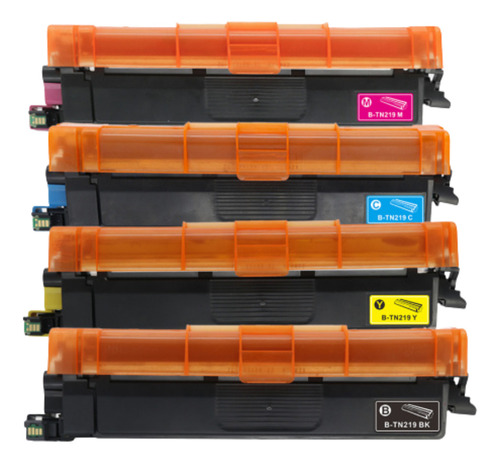 4 Toner Tn219 Tn-219 Alternativos Mfc-l3780cdw/hl-l3280cdw Tinta Bk / M / Y / C