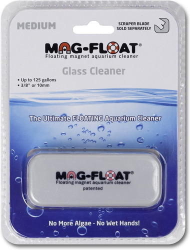 Iman Limpiador De Vidrios Acuario Algas Mag Float- Mediano