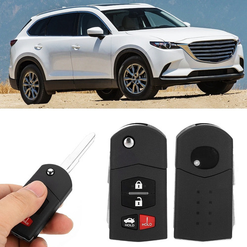 Funda Llavero Coche 3 + 1 Botones Mazda 3 5 6 Rx-8 Cx-7 Cx-9