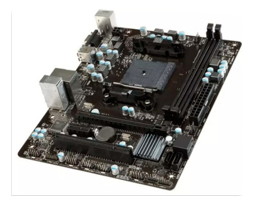 Placa madre Msi A68HM-E33 V2 Amd Fm2+ Ddr3, color negro