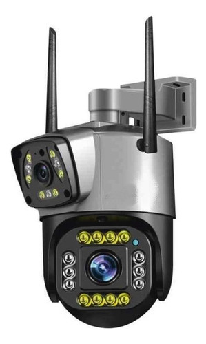 Camera Speed Dome Externa Poe 360º Fhd 2 Lentes Sem Fonte