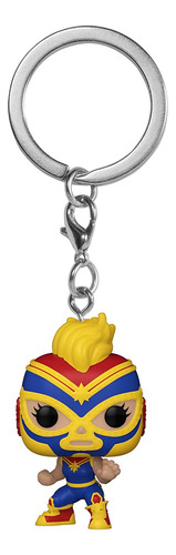 Funko Pop! Keychain: Marvel Luchadores - Capitán Marvel