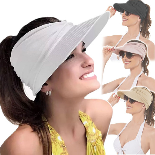 Sombrero Playa Protección Solar Gorro De Sol Para Mujer Moda