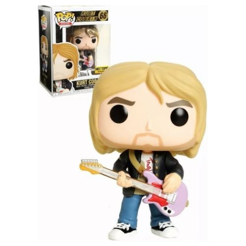 Funko Pop Rocks Kurt Cobain Edición Hot Topic Exclusive 66