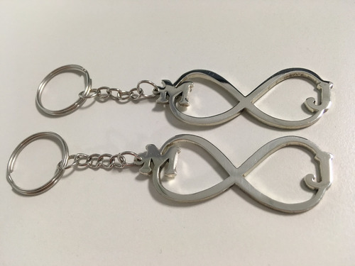 Llavero Infinito Iniciales