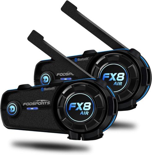 Fodsports Fx8air Auriculares  Para Motocicleta Con 3 Ef...