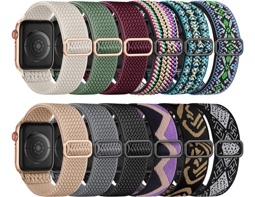 Paquete De 12 Correas Deportivas De Nailon Elásticas Compati