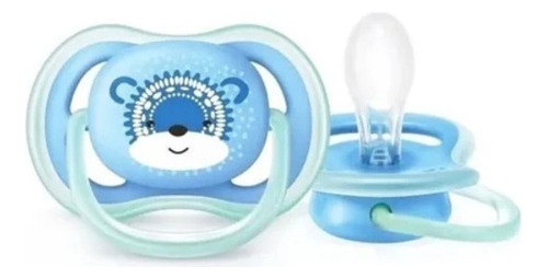 Chupeta Ultra Air Azul Urso 6-18 Meses Philips Avent Scf542 Período de idade 6-18m