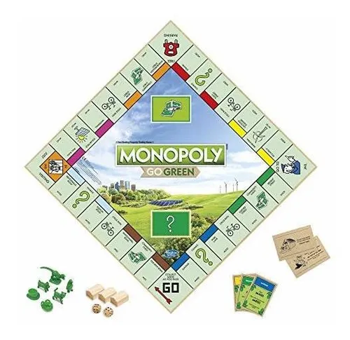 Monopoly: Go Green Edition Juego Hecho Con Piezas De Papel 1