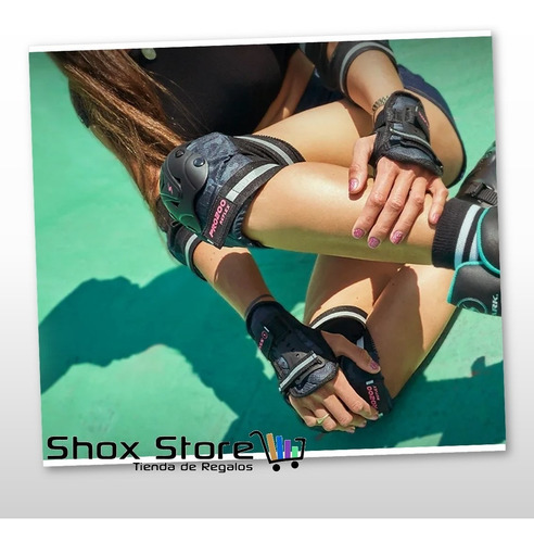 Kit Protecciones Profesionales Adulto Roller Skate Stark Pro