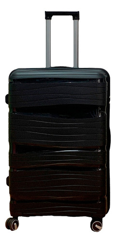 Maleta De Equipaje De Viaje Cabinera Con Ruedas 20 - Negro Rayas