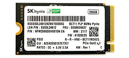 Ssd Sk Hynix 256gb M.2 Nvme 42mm 2242 Formato M Key