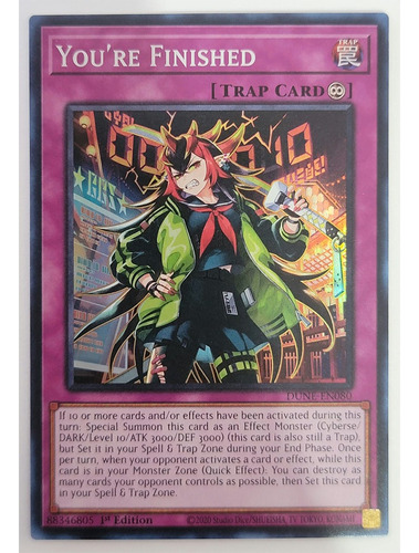 Yugioh You're Finished - Dune-en080 - Super Rare