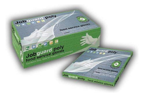 Caja De 2000 Guantes Jobguard Poly Para Servicio De Alimento