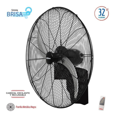 Imagen 2 de 4 de Ventilador De Pared Liliana 32 Vwit32 280w Control Timer