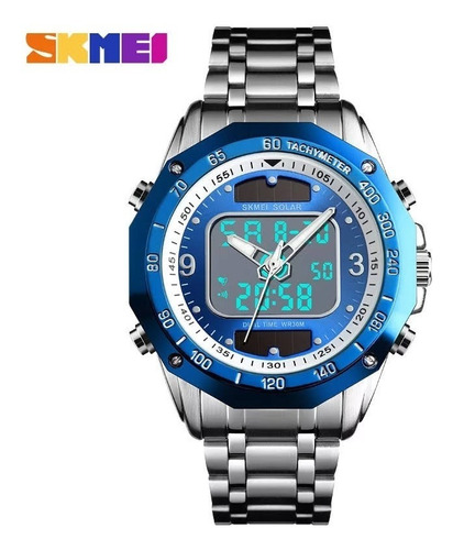 Reloj Skmei 1493 Deportivo Solar Acero Inoxidable Digital