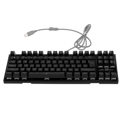 Teclado Retroiluminada Gaming Mecánico Interruptor Azul 87 T