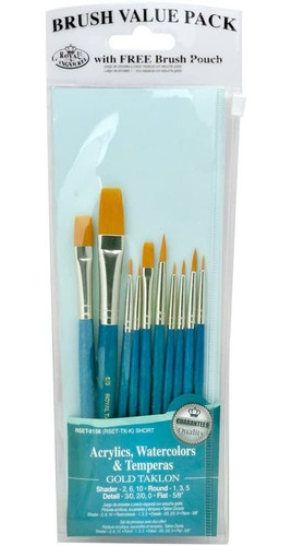 Paquete Economico Royal Brush Set  Oro Taklon 