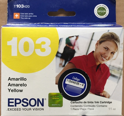 Cartucho De Tinta 103 Yellow Epson