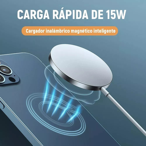 Cargador Inalámbrico Magnético 15w Carga Rápida Para iPhone
