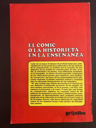 El Cómic O La Historieta En La Enseñanza (Usado)