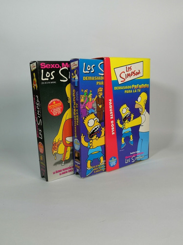 Set De Película Vhs De Los Simpsons 