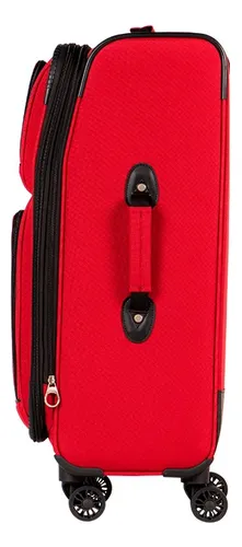 Maleta American Tourister Meridian 3.0 Mediana Color Rojo Lisa