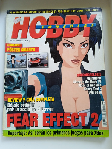 Revista Hobby Consolas Fear Effect Con Poster Gigante 