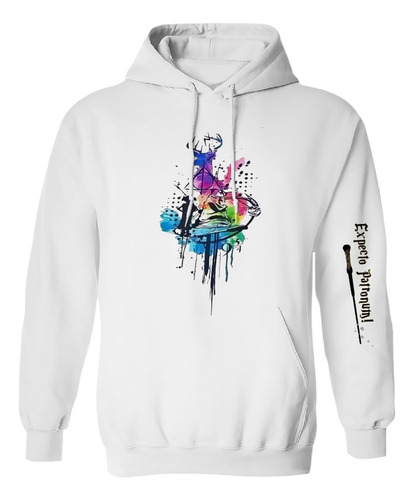 Sudadera Con Gorro Expecto Patronum Harry Potter