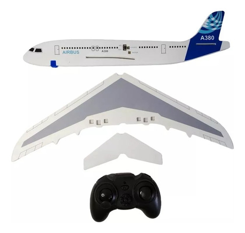 Figura Aeroplano Avión Juguete Recargable Control Remoto