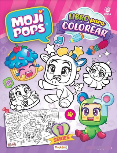 Libro Para Colorear Moji Pops Serie Party - Espana - Vv Aa