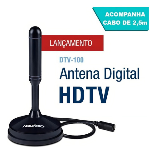 Antena Digital Interna Para Tv Uhf Vhf Imagevox Adtt-01