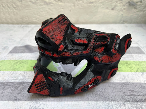 Mascara Oni Maul - Cyberpunk Starwars Impresion 3d Ktsr Color Rojo Half Mask