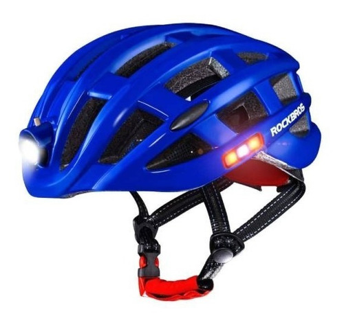 Imagen 5 de 5 de Casco Para Ciclista Con Luz Rockbros