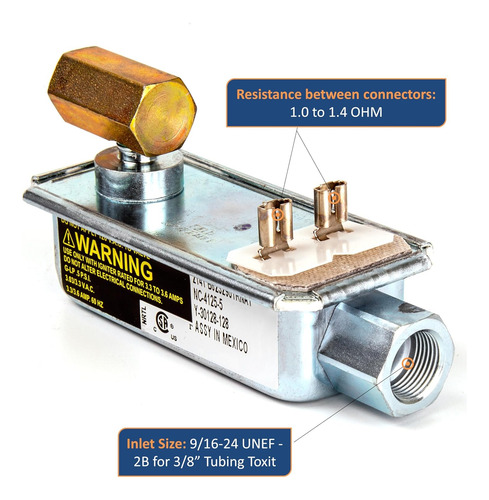 Robertshaw - Válvula De Seguridad De Gas Nc-4125-5 Y--128 Pa