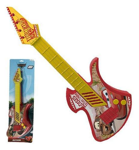 Guitarra Acústica Infantil De Brinquedo Carros Relâmpago