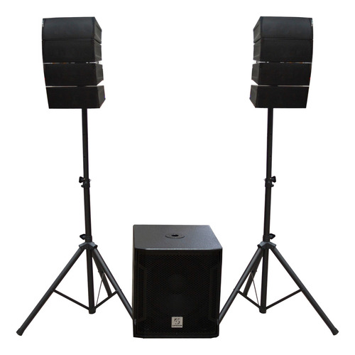 Sistema Array Sub15 + 8 550w Ems1500w Max Cipriani Car-158bt Negro